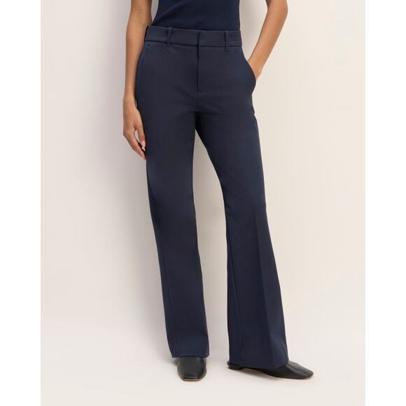Everlane The Bi-Stretch Flare Pant in Navy Blue Size 8 - Picture 1 of 8